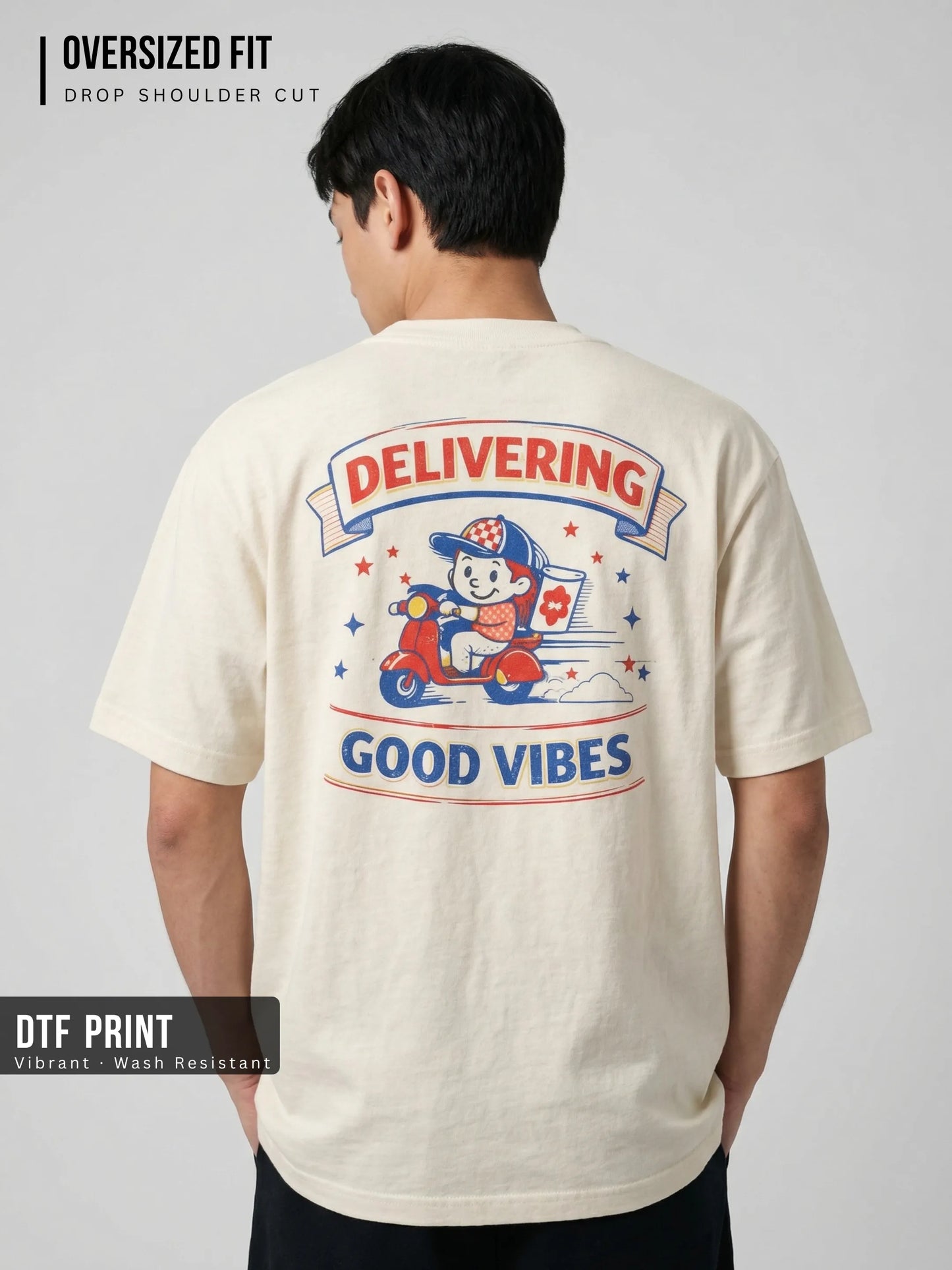 Delivering Good Vibes Oversized Tee