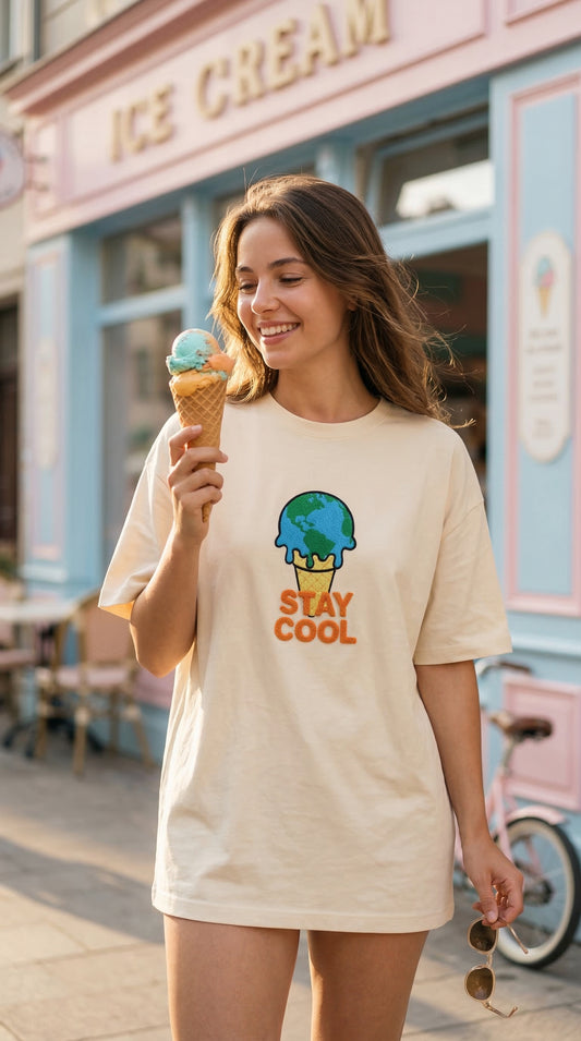 T shirt Bleached Sand