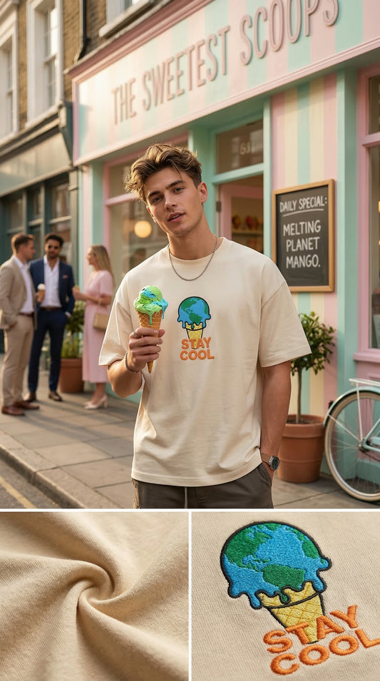 T shirt Bleached Sand