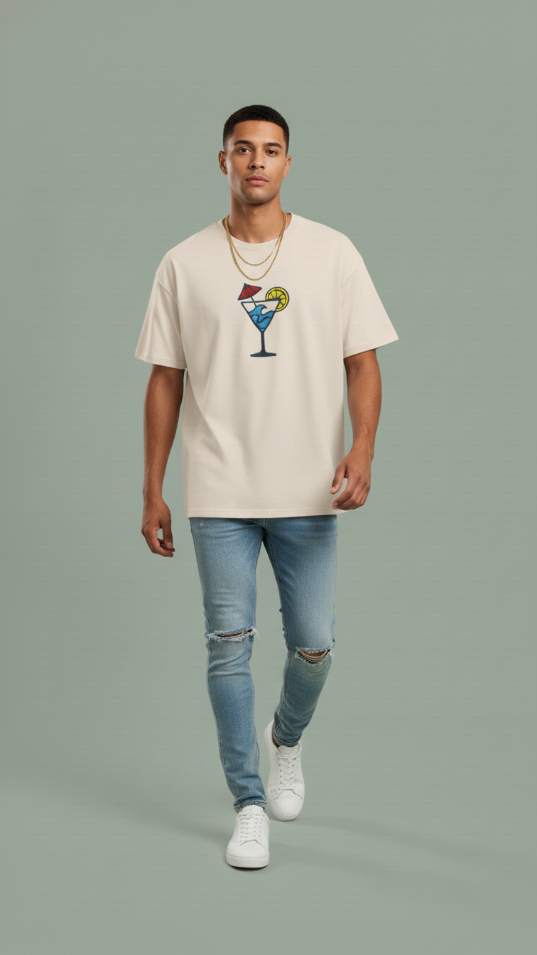 T shirt Bleached Sand