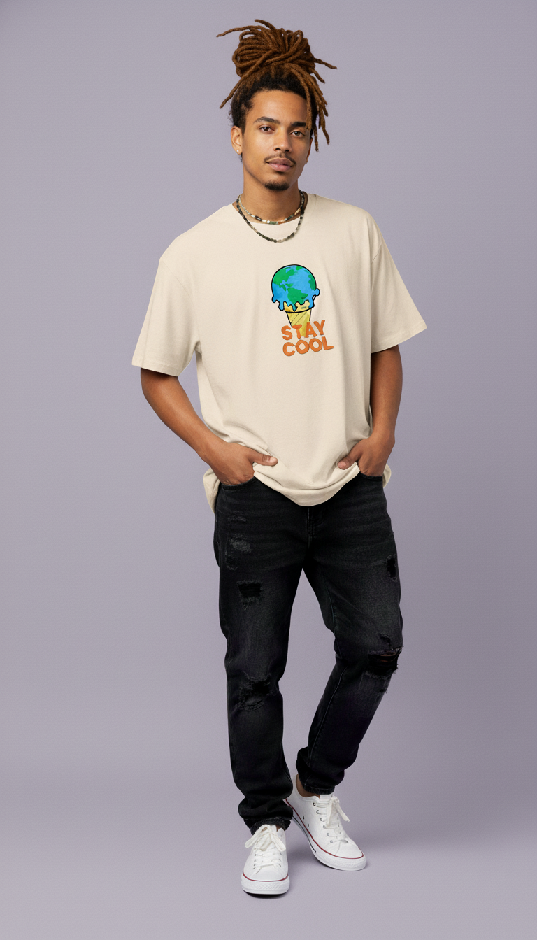 T shirt Bleached Sand